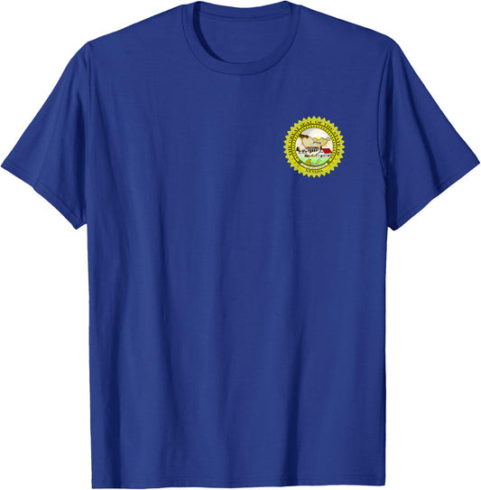 State of Nevada Seal Flag T-Shirt - T-Shirt | Royal