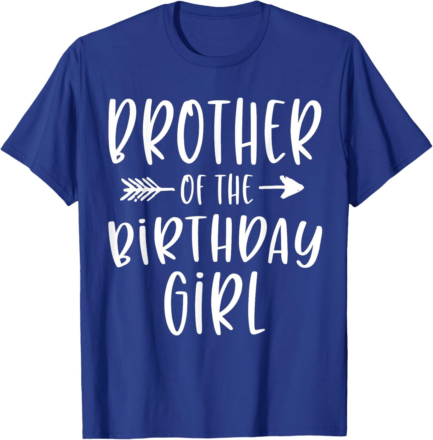 Brother of the Birthday Girl Sibling Birthday Party T-Shirt - T-Shirt | Royal