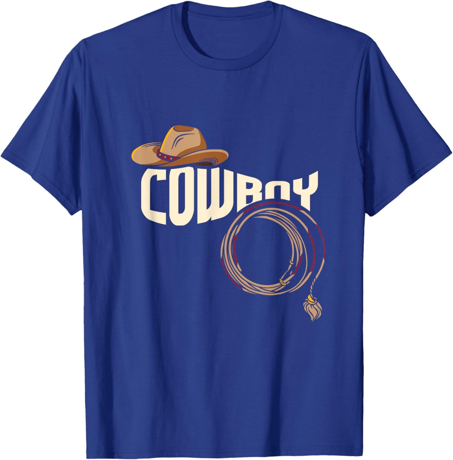 Cowboy Rodeo I Rodeo Riding Lovers I Cowboy T-Shirt - T-Shirt | Royal