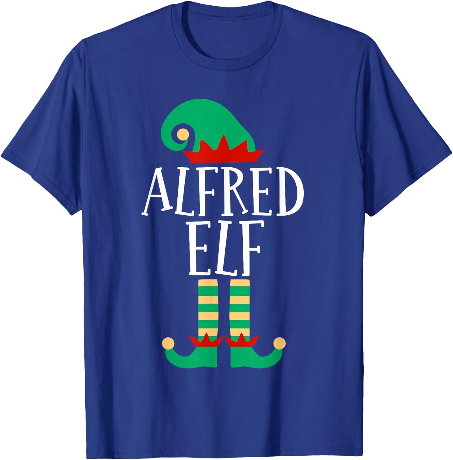 The Alfred Elf Funny Family Matching Christmas Pajamas T-Shirt - T-Shirt | Royal