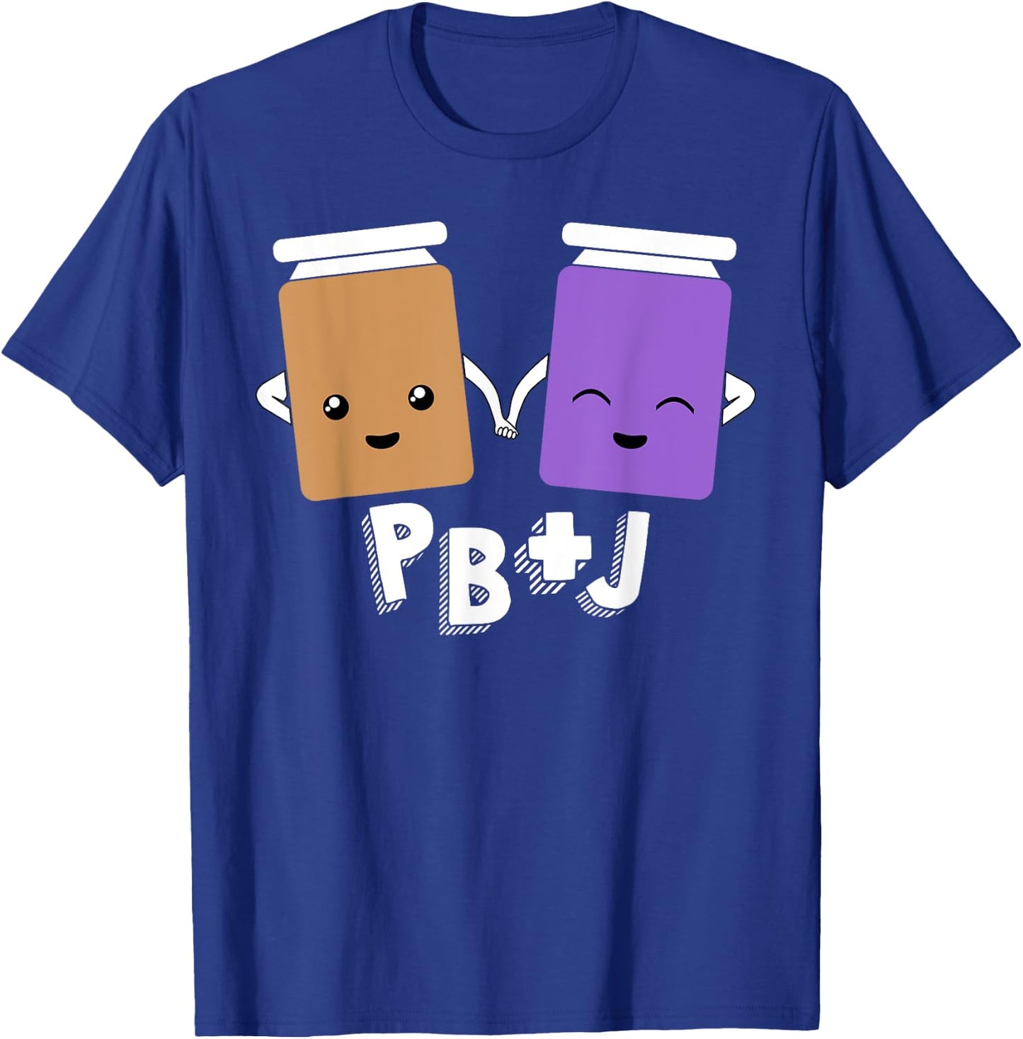 PB+J Cute Peanut Butter & Jelly Matching Costume Set Shirts T-Shirt - T-Shirt | Royal