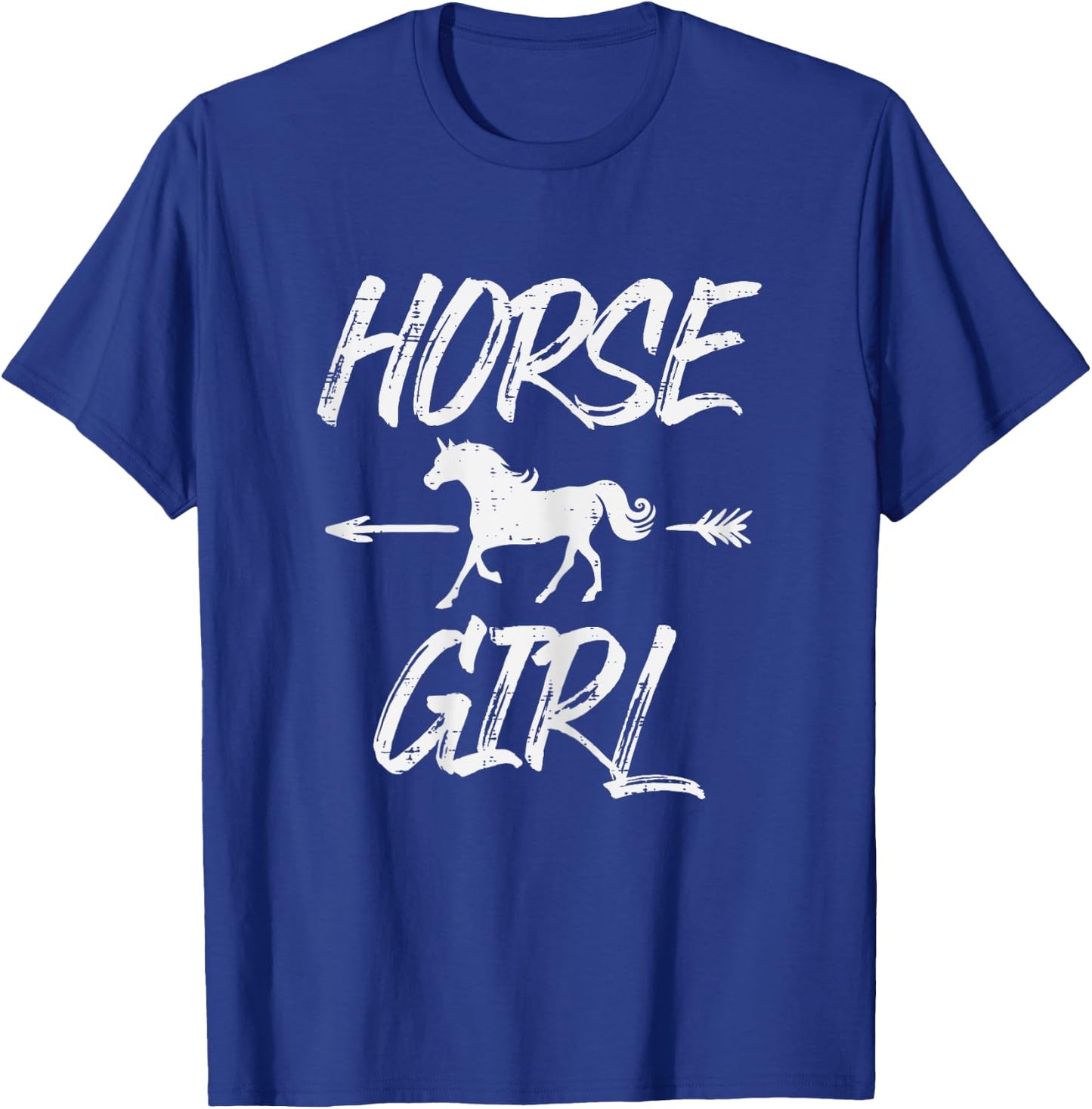 Horse Girl Animal Horseback Riding Equestrian Girls Women T-Shirt - T-Shirt | Royal