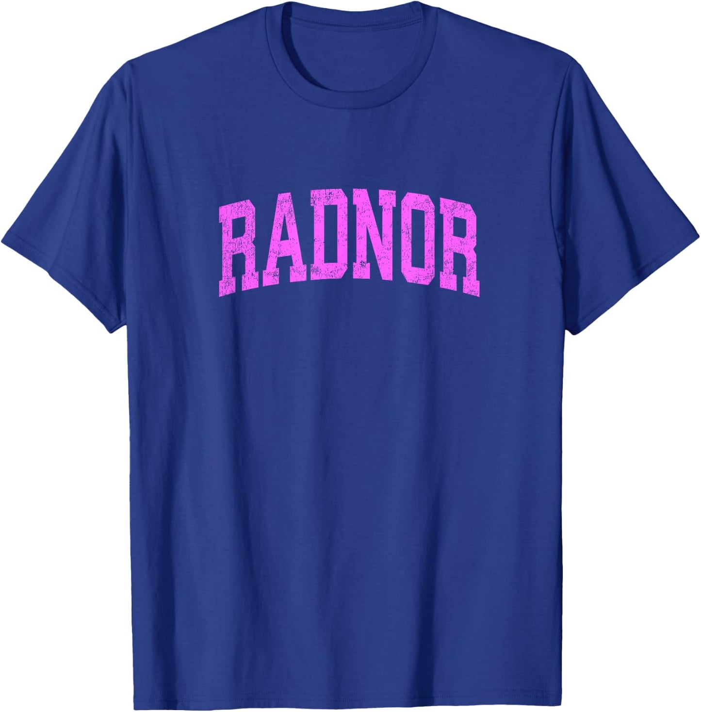 Radnor Pennsylvania PA Vintage Athletic Sports Pink Design T-Shirt - T-Shirt | Royal