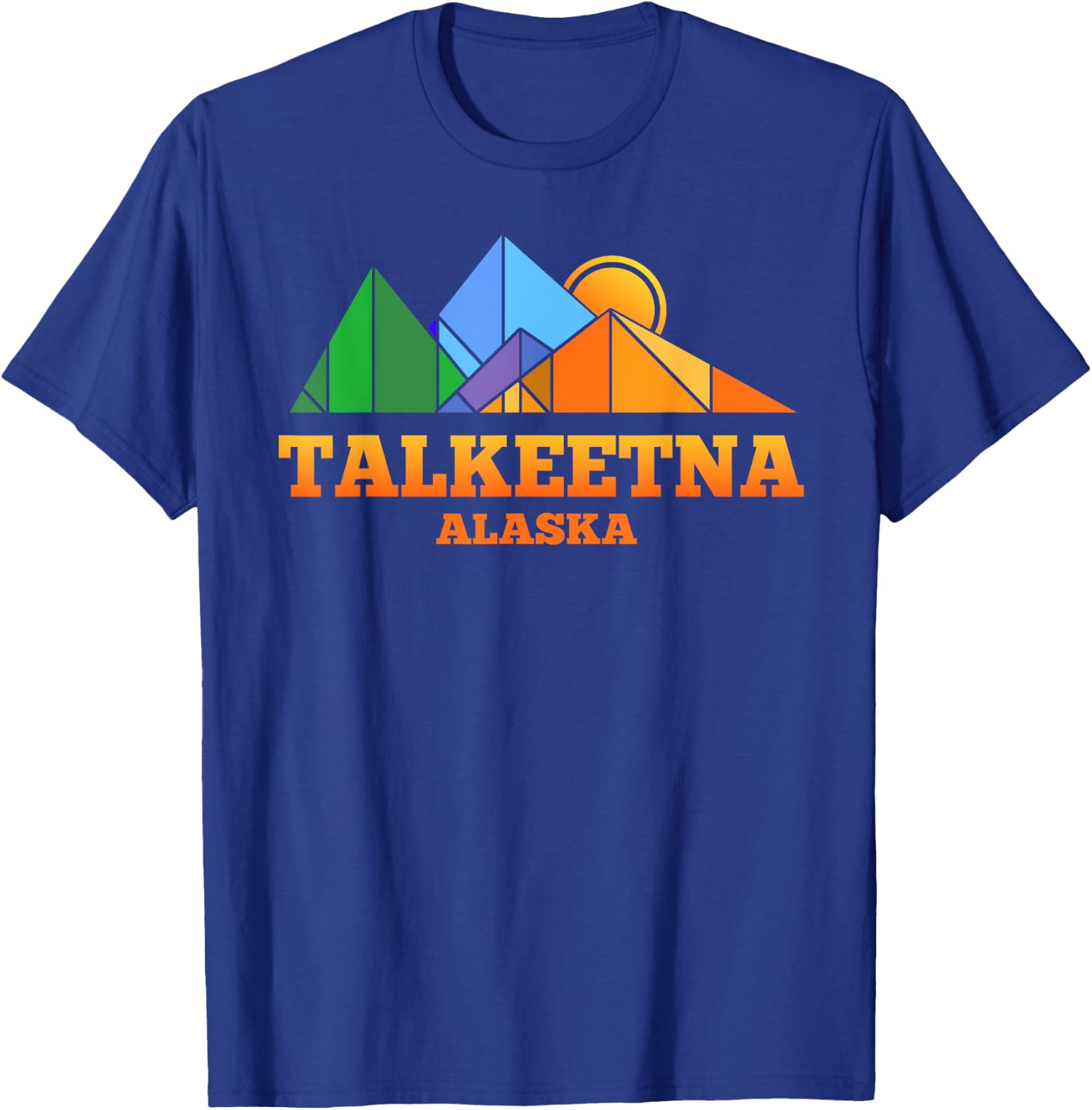 Talkeetna Alaska Retro Mountain Gift or Souvenir T Shirt T-Shirt - T-Shirt | Royal