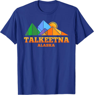 Talkeetna Alaska Retro Mountain Gift or Souvenir T Shirt T-Shirt - T-Shirt | Royal