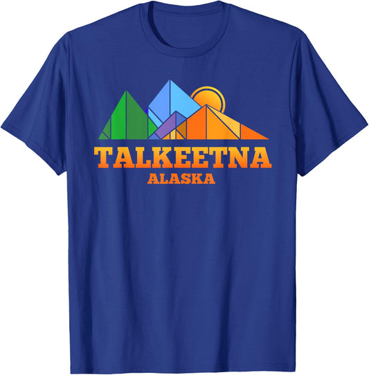Talkeetna Alaska Retro Mountain Gift or Souvenir T Shirt T-Shirt - T-Shirt | Royal