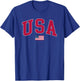 American Flag USA United States of America US 4th of July T-Shirt - T-Shirt | Royal