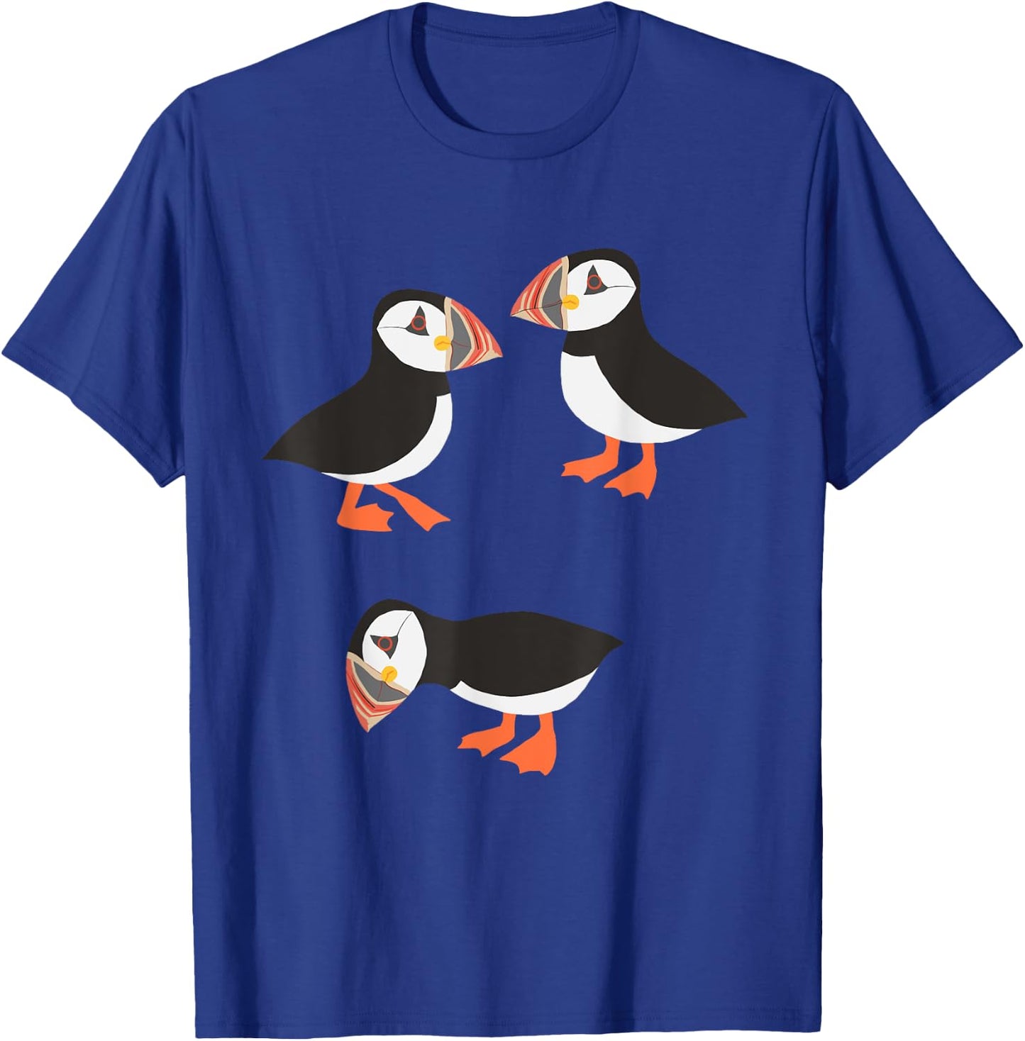 Funny Birds Puffin T-Shirt - T-Shirt | Royal