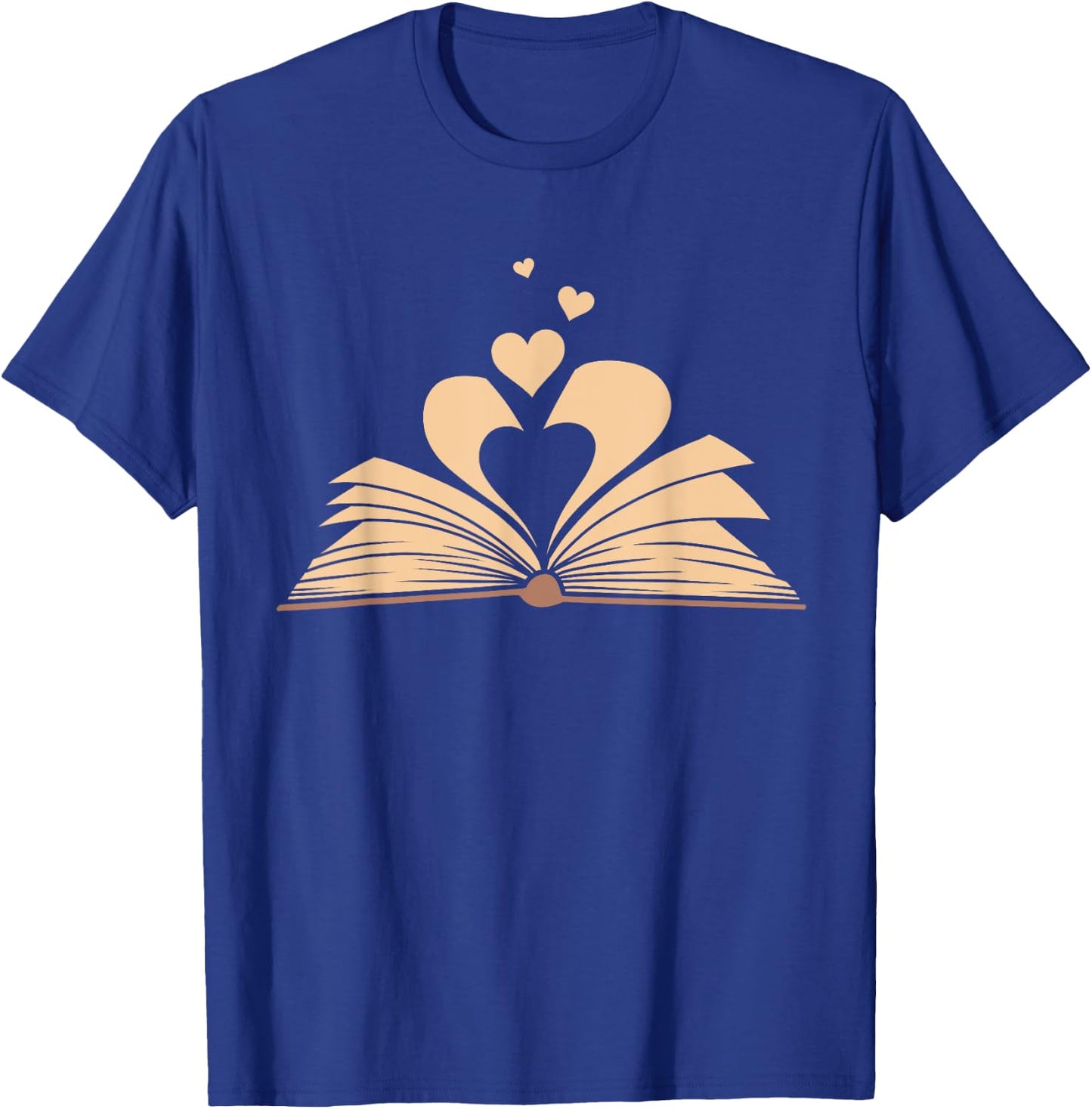 Funny Book Lover Design Men Women Kids Bookworm Librarian T-Shirt - T-Shirt | Royal