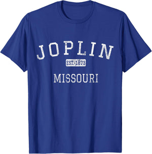Joplin Missouri MO Vintage T-Shirt - T-Shirt | Royal