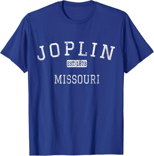 Joplin Missouri MO Vintage T-Shirt - T-Shirt | Royal