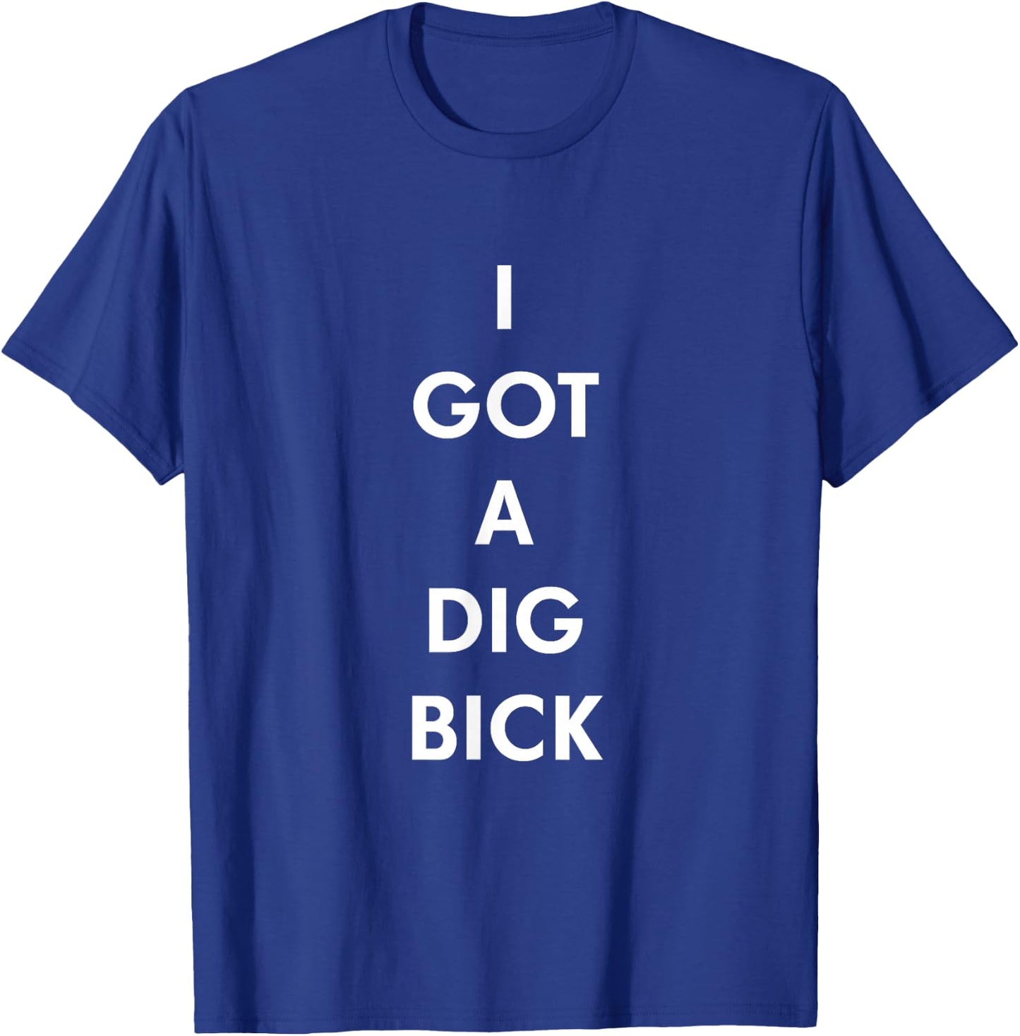 I Got a Dig Bick Funny Shirt T-Shirt - T-Shirt | Royal