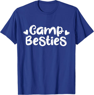 Camp Besties Shirt Cute Best Friend Summer Camper Girl Gift T-Shirt - T-Shirt | Royal