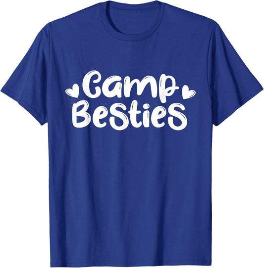 Camp Besties Shirt Cute Best Friend Summer Camper Girl Gift T-Shirt - T-Shirt | Royal