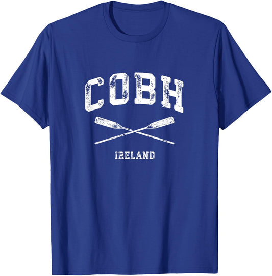 Cobh Ireland Vintage Nautical Crossed Oars T-Shirt - T-Shirt | Royal