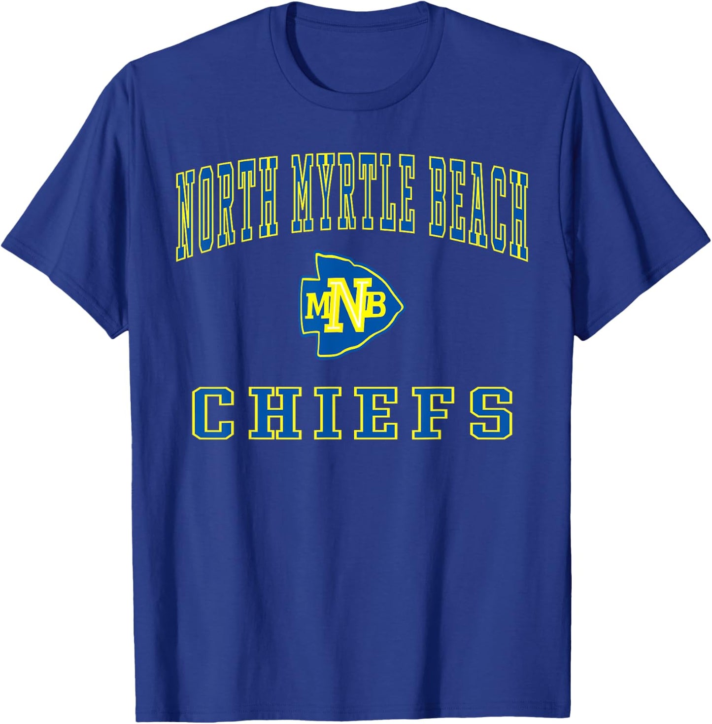 North Myrtle Beach High School Chiefs C1 Women Kids T-Shirt - T-Shirt | Royal