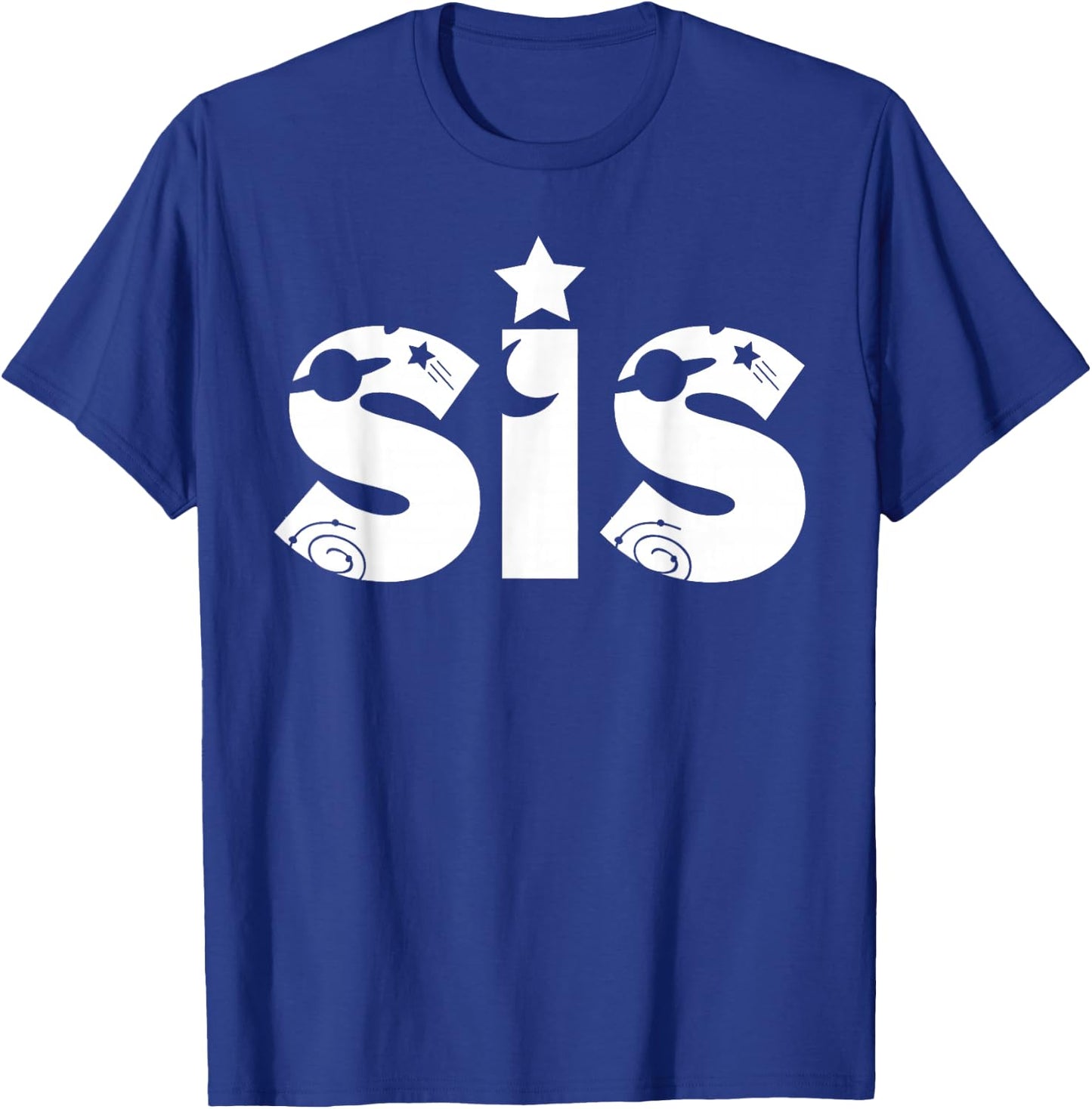 Funny Sister Space Astronaut Birthday Party T-Shirt - T-Shirt | Royal
