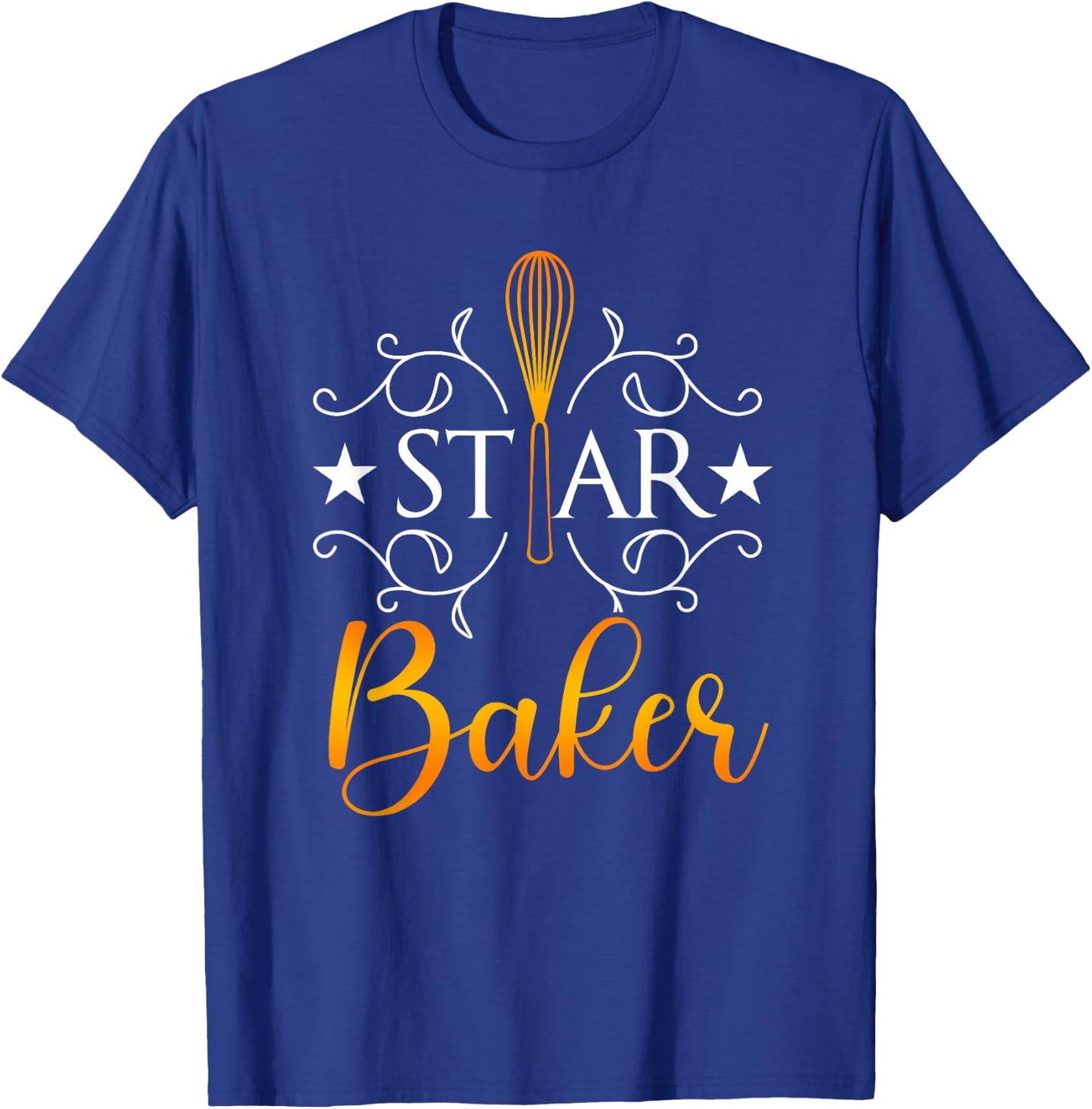 Best Baker Shirt Star Baker Humor Baking Gift T-Shirt - T-Shirt | Royal