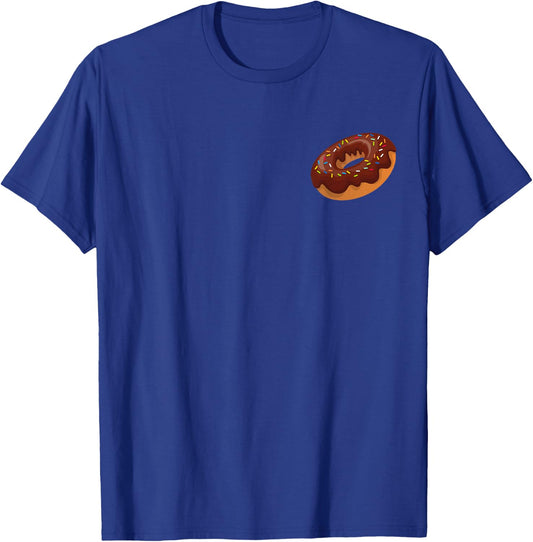 Donut Pocket Shirt Pink Sprinkle Doughnut Lovers Sweet T-Shirt - T-Shirt | Royal