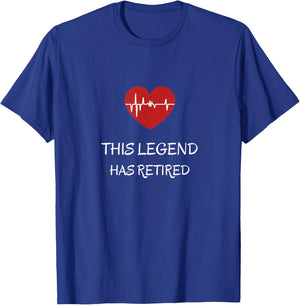 This Legend Has Cardiologists Retirement Cardiology T-Shirt - T-Shirt | Royal