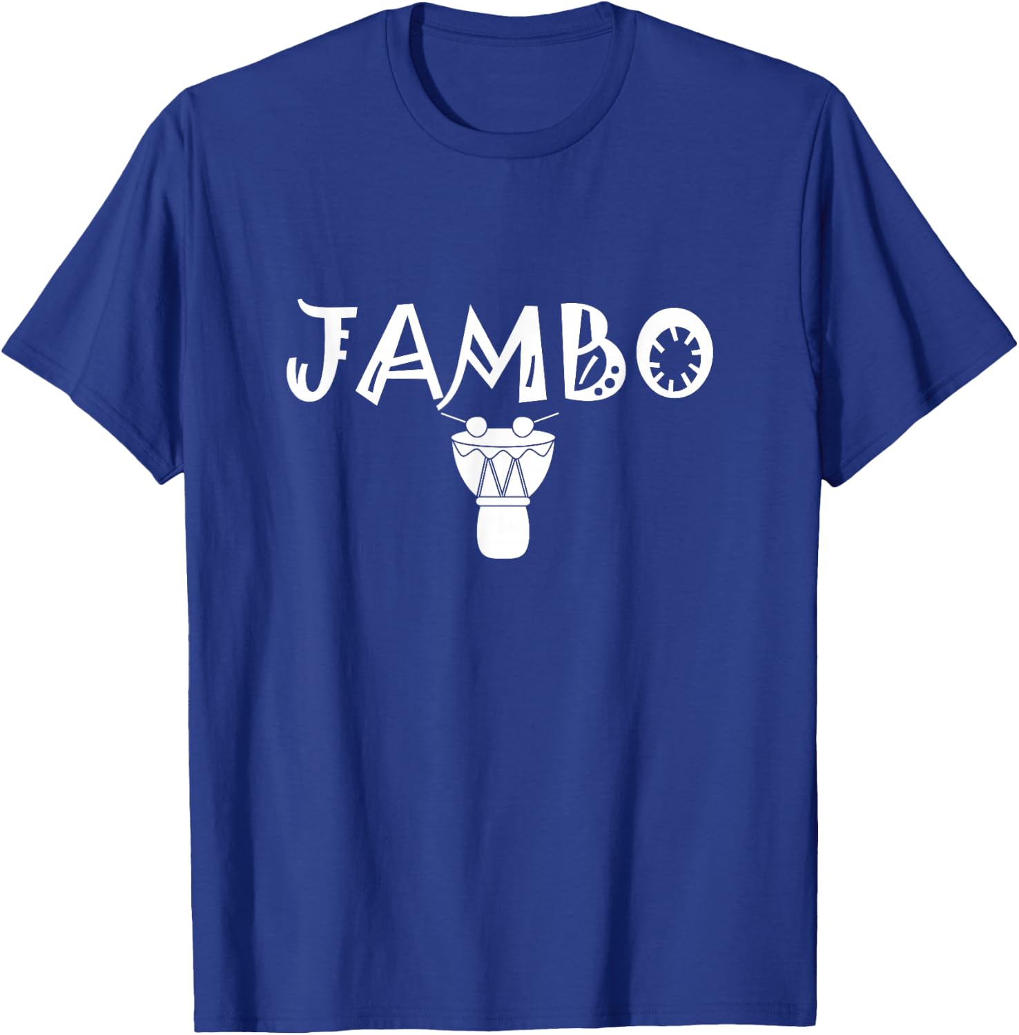 Africa T shirt Design Jambo Swahili Graphic Cool T-Shirt - T-Shirt | Royal