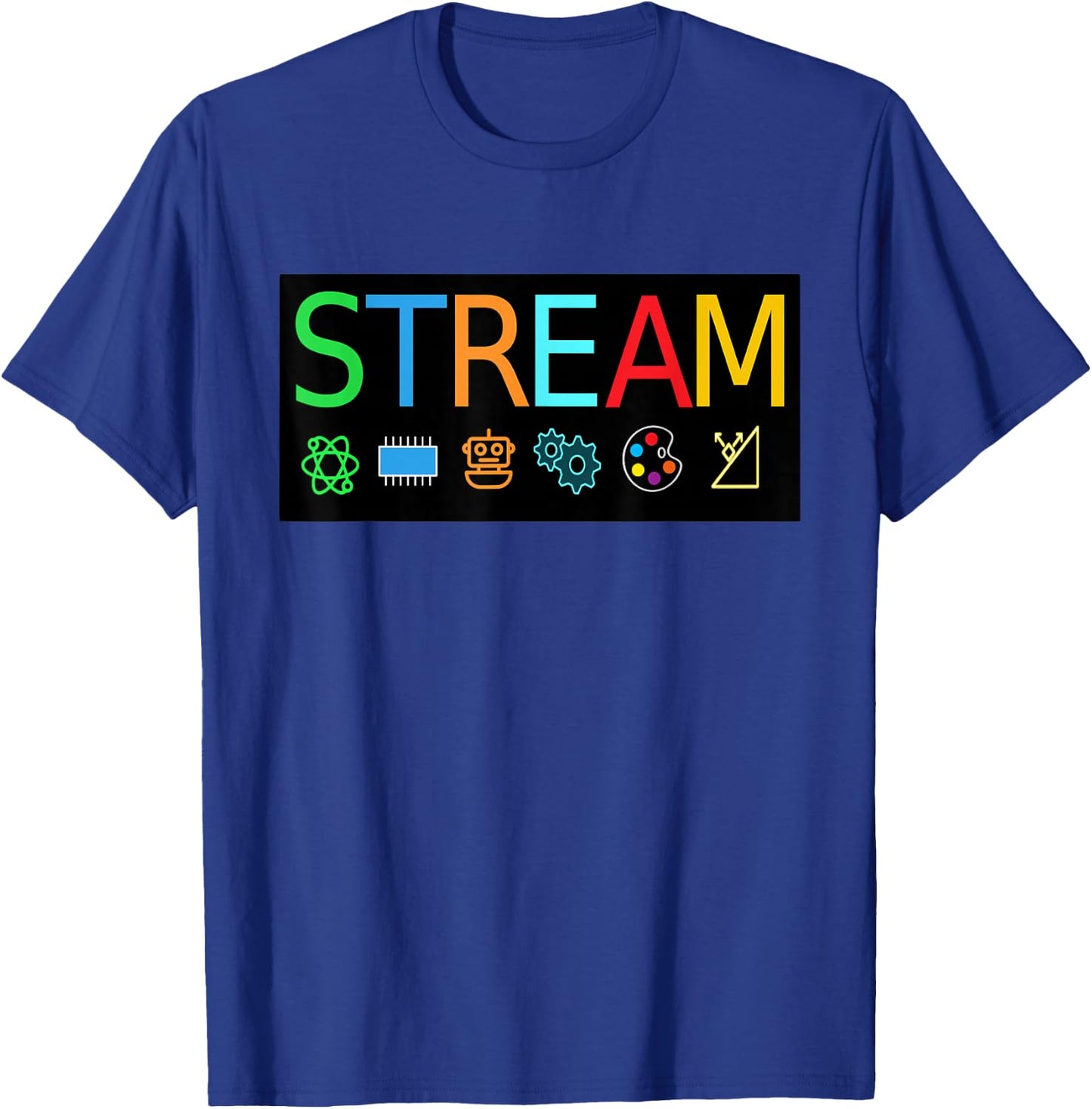 STREAM Technology Robotics Shirt for Teachers and Students T-Shirt - T-Shirt | Royal