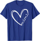 Funny Mimi Heart for Grandma Mother Day Women Small T-Shirt - T-Shirt | Royal