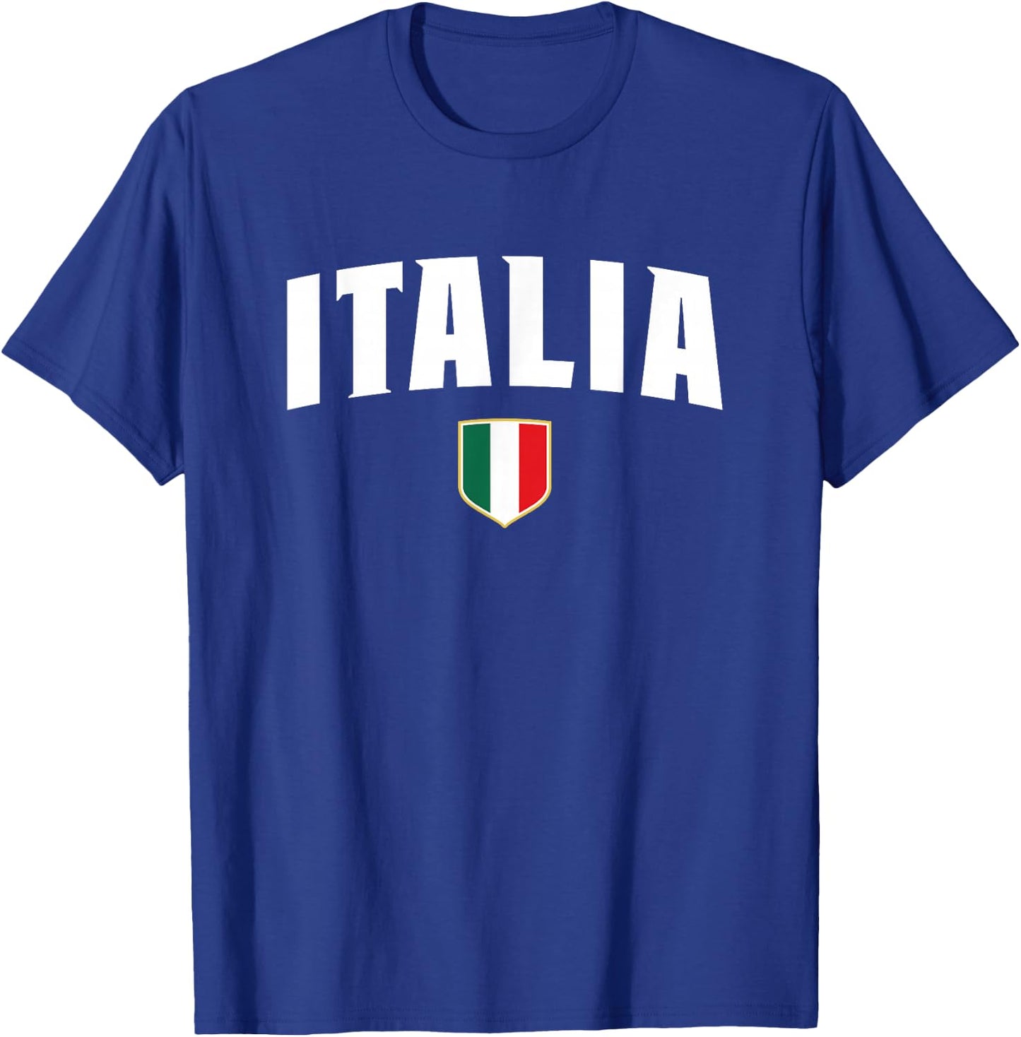 Italian Flag Italy Shirt Vintage Italia Boys & Girls Blue T-Shirt - T-Shirt | Royal