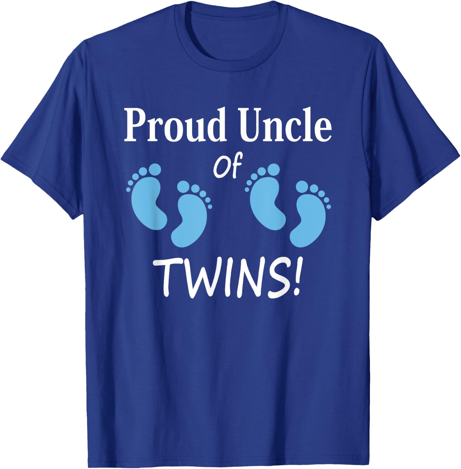 Proud Uncle of Twin Boys Special Unky T-Shirt - T-Shirt | Royal