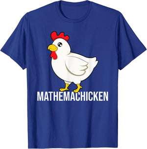Chicken mathematician Math T-Shirt - T-Shirt | Royal