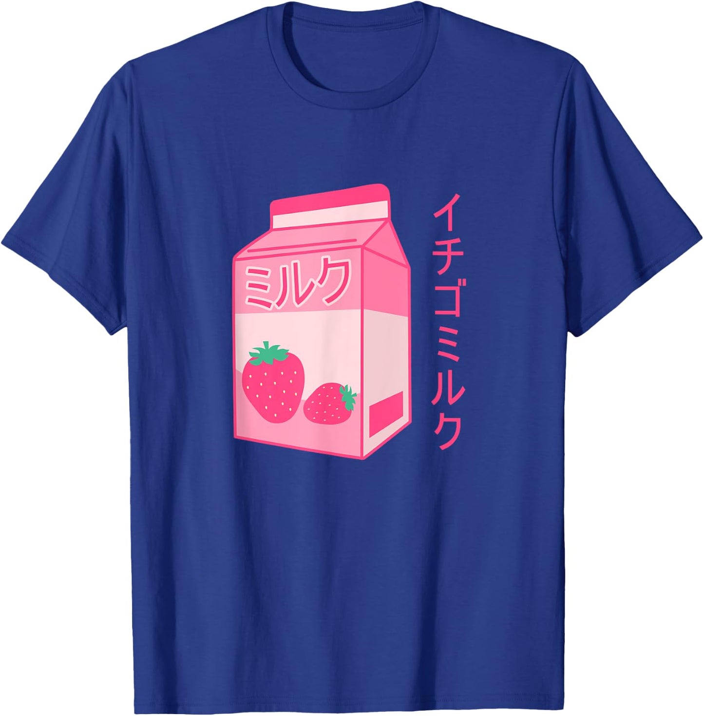 Pink Strawberry Milk Japanese Kawaii Retro 90s Anime T-Shirt - T-Shirt | Royal