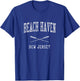 Beach Haven New Jersey NJ Vintage Nautical Sports Design T-Shirt - T-Shirt | Royal
