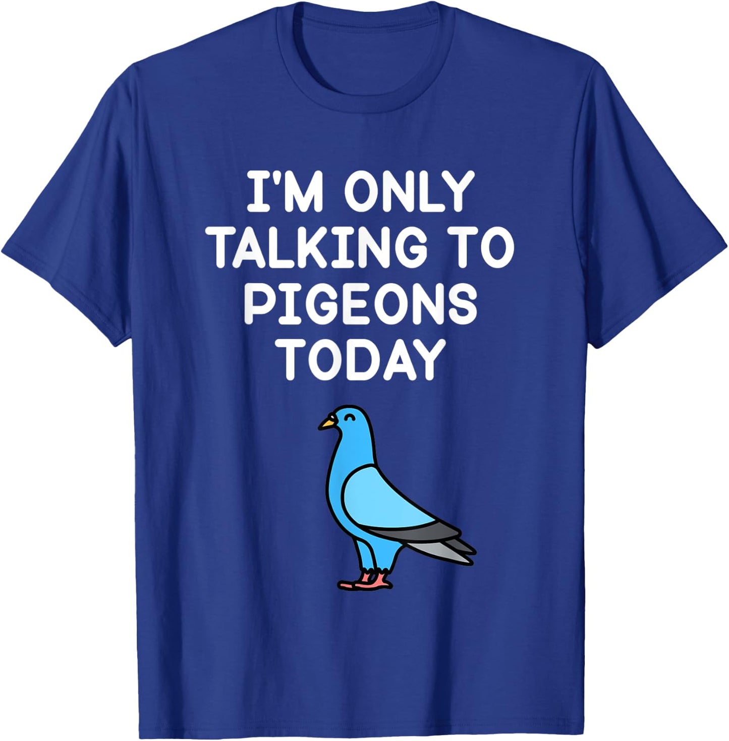I’m Only Talking To Pigeons Today Funny Pigeon Lover T-Shirt - T-Shirt | Royal