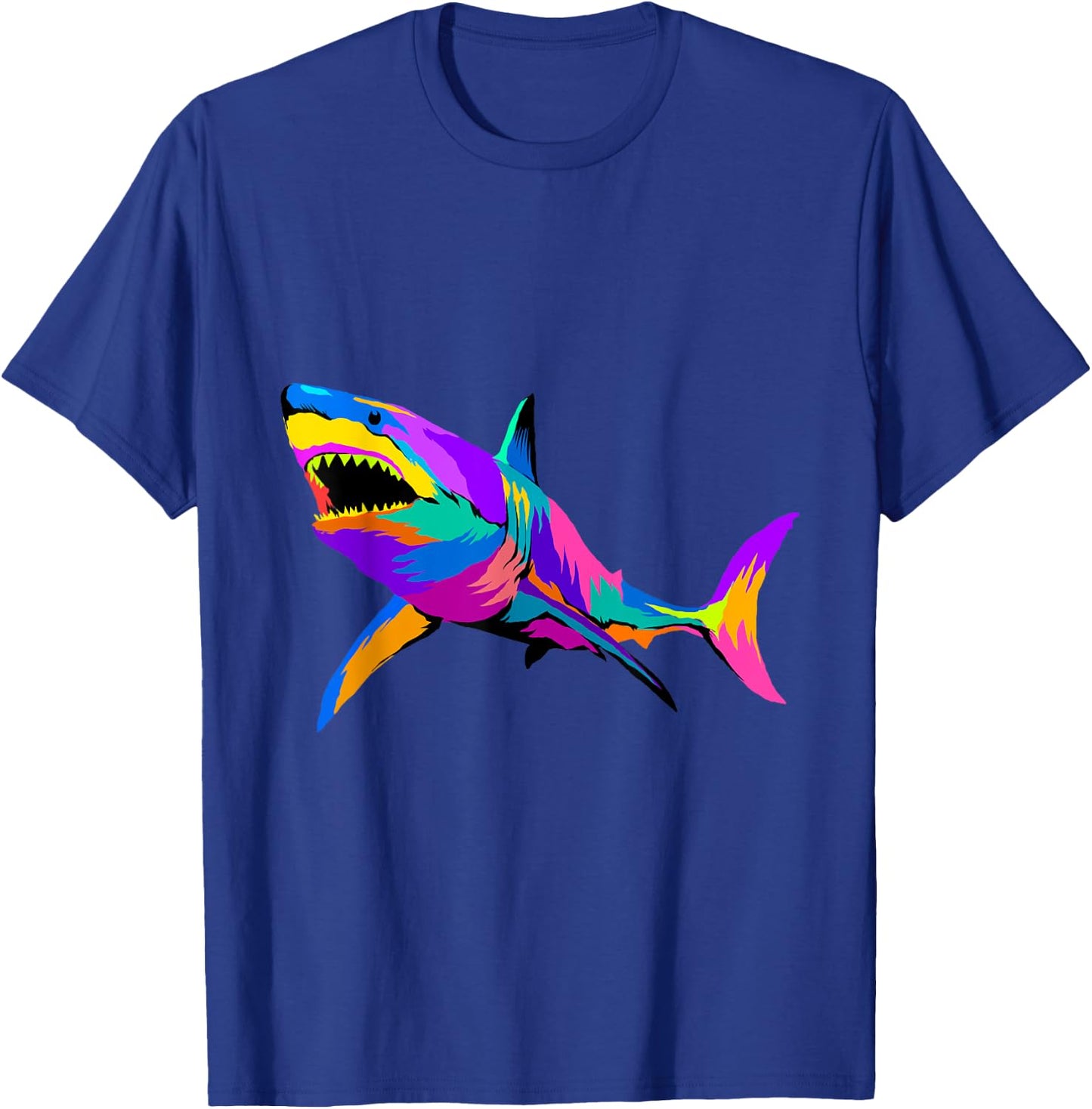 Pop Art Shark Shirt Marine Biology Sea Animal Shark Lover T-Shirt - T-Shirt | Royal