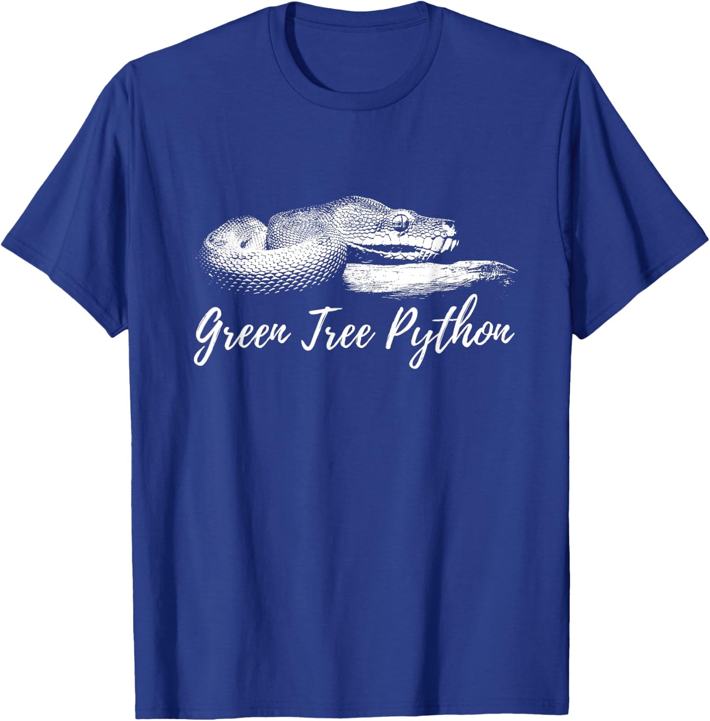Green Tree Python Morelia Viridis Chondro Snake T-Shirt - T-Shirt | Royal