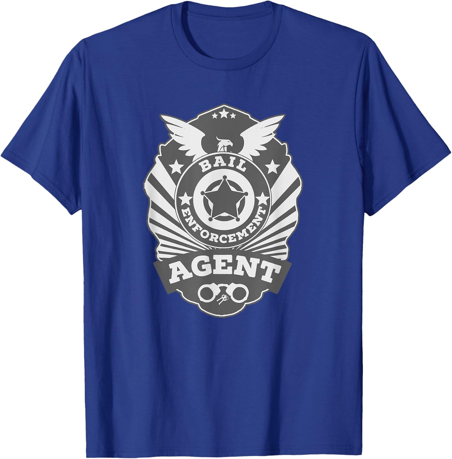 BEA Bail Enforcement Agent Badge Bounty Hunter Uniform T-Shirt - T-Shirt | Royal