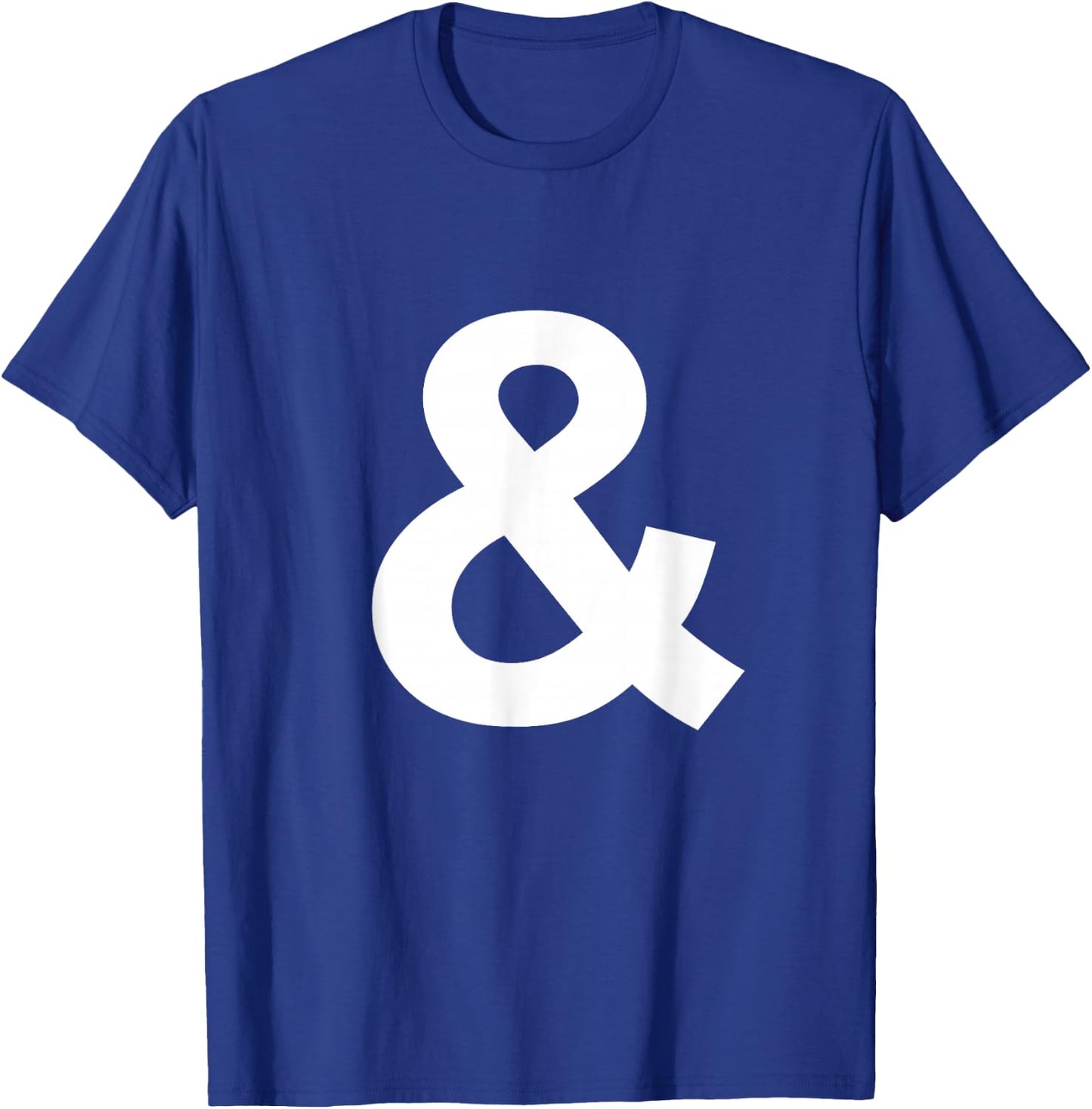 Ampersand Sign Shirt Initial Monogram T-Shirt - T-Shirt | Royal