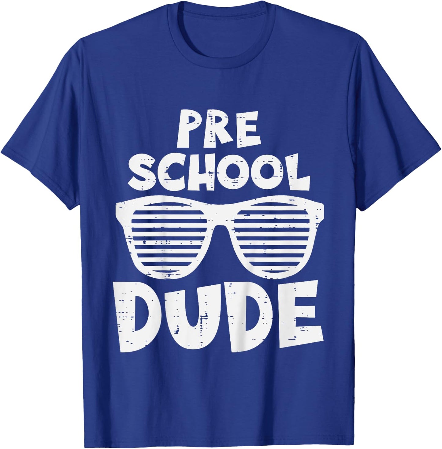 Kids Pre School Dude Back To First Day Of Preschool Boys Kids T-Shirt - T-Shirt | Royal