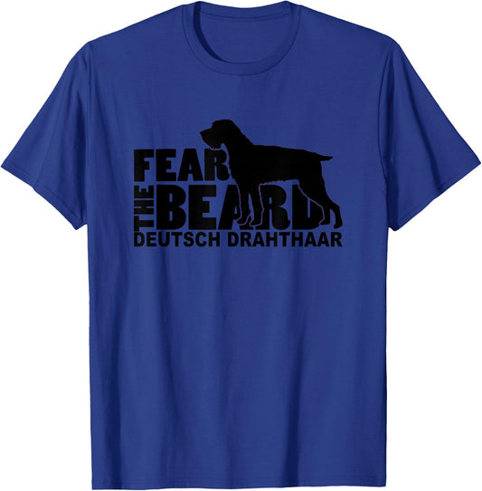 Dog Lover by Traciwithani - Fear the Beard Deutsch Drahthaar Adults Grey T-Shirt - T-Shirt | Royal