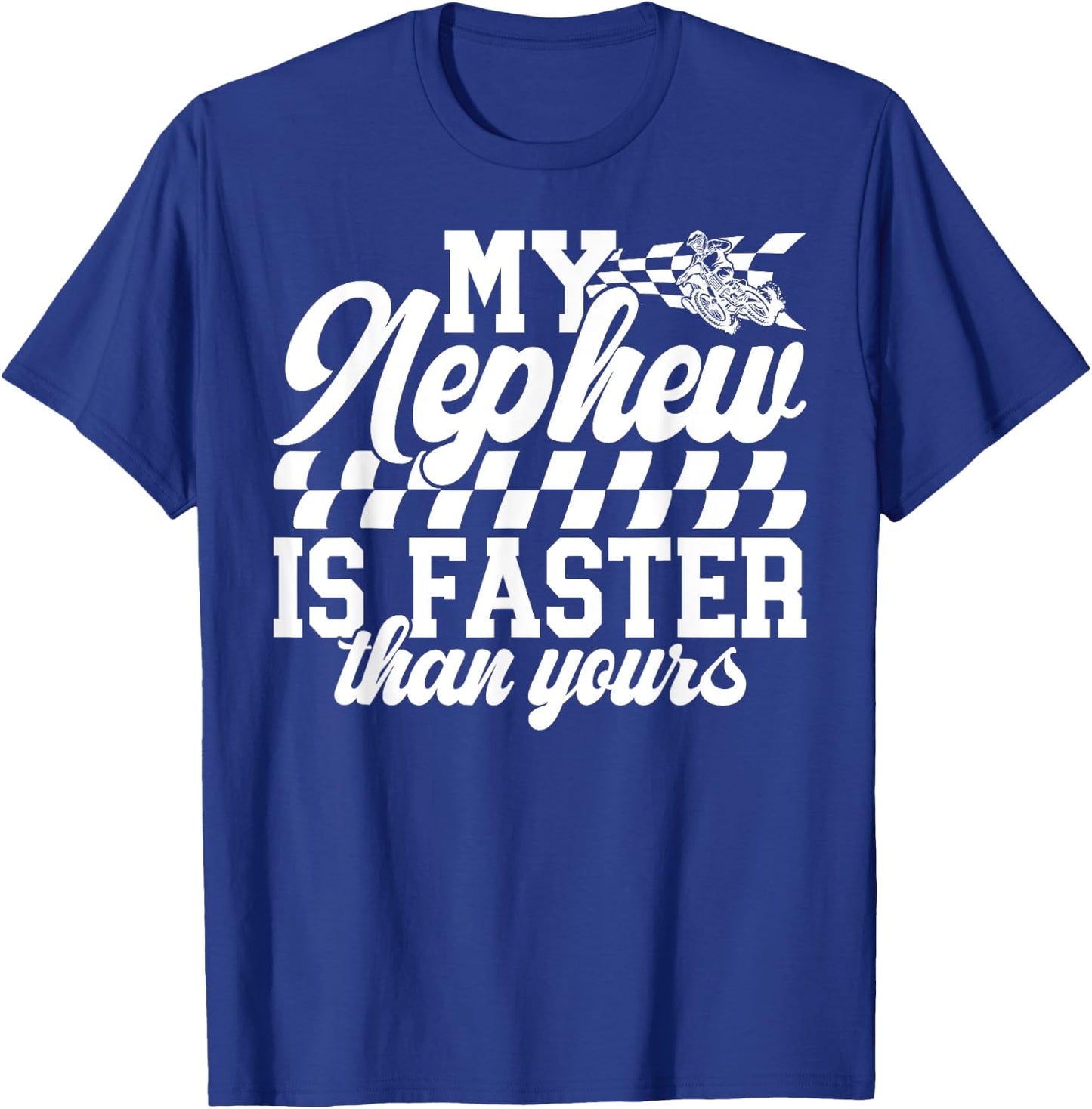 Motocross Aunt Proud Motocross Rider Auntie T-Shirt - T-Shirt | Royal