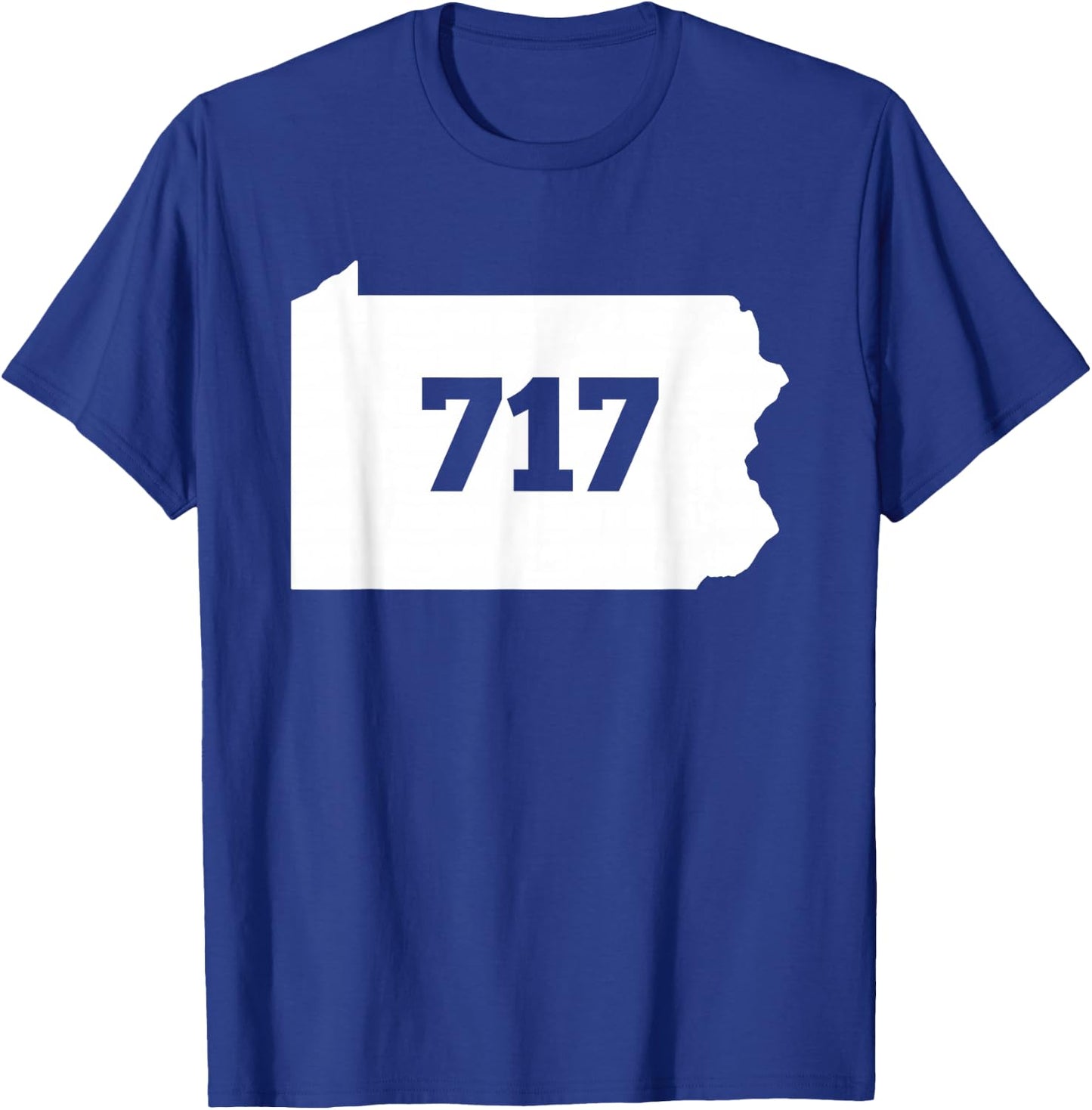 Pennsylvania 717 Area Code T-Shirt - T-Shirt | Royal
