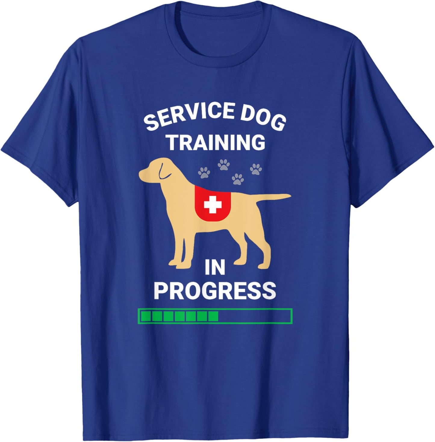 Service Dog in Training Registered Trainer Lab Retriever Men Women T-Shirt - T-Shirt | Royal