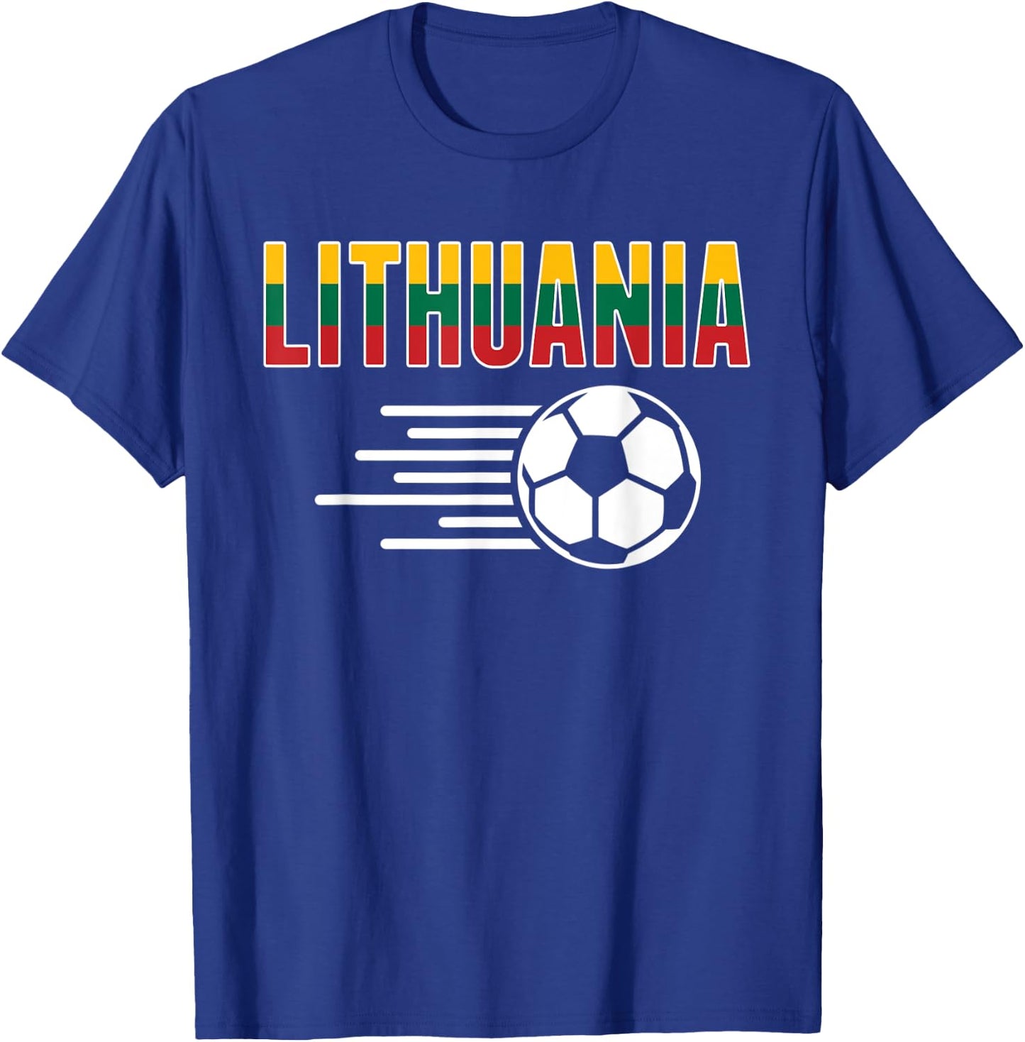 Lithuania Soccer Fans Jersey - Support Lithuanian Football T-Shirt - T-Shirt | Royal