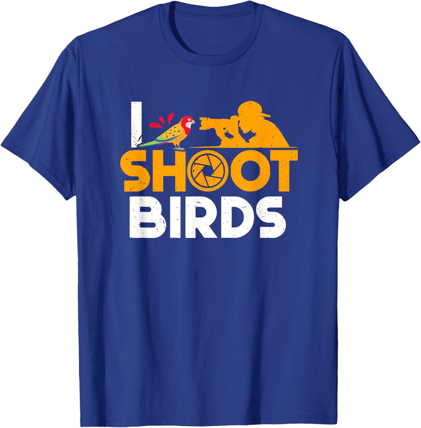 Bird Photographer Shoot Birds Birdwatching Photography T-Shirt - T-Shirt | Royal