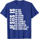Jesus Is My Everything | Christian Jesus T-Shirt - T-Shirt | Royal