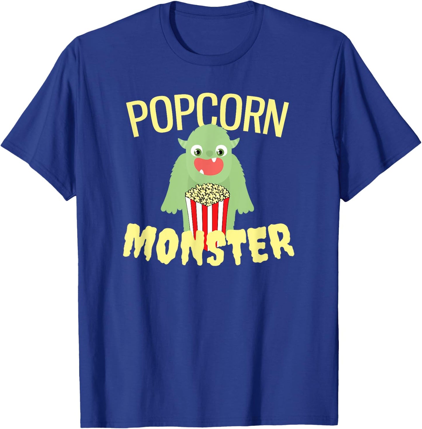 Funny popcorn monster T-Shirt - T-Shirt | Royal