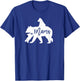 Mama Bear 2 Baby Bear Cubs Playing Riding on Back T-Shirt - T-Shirt | Royal