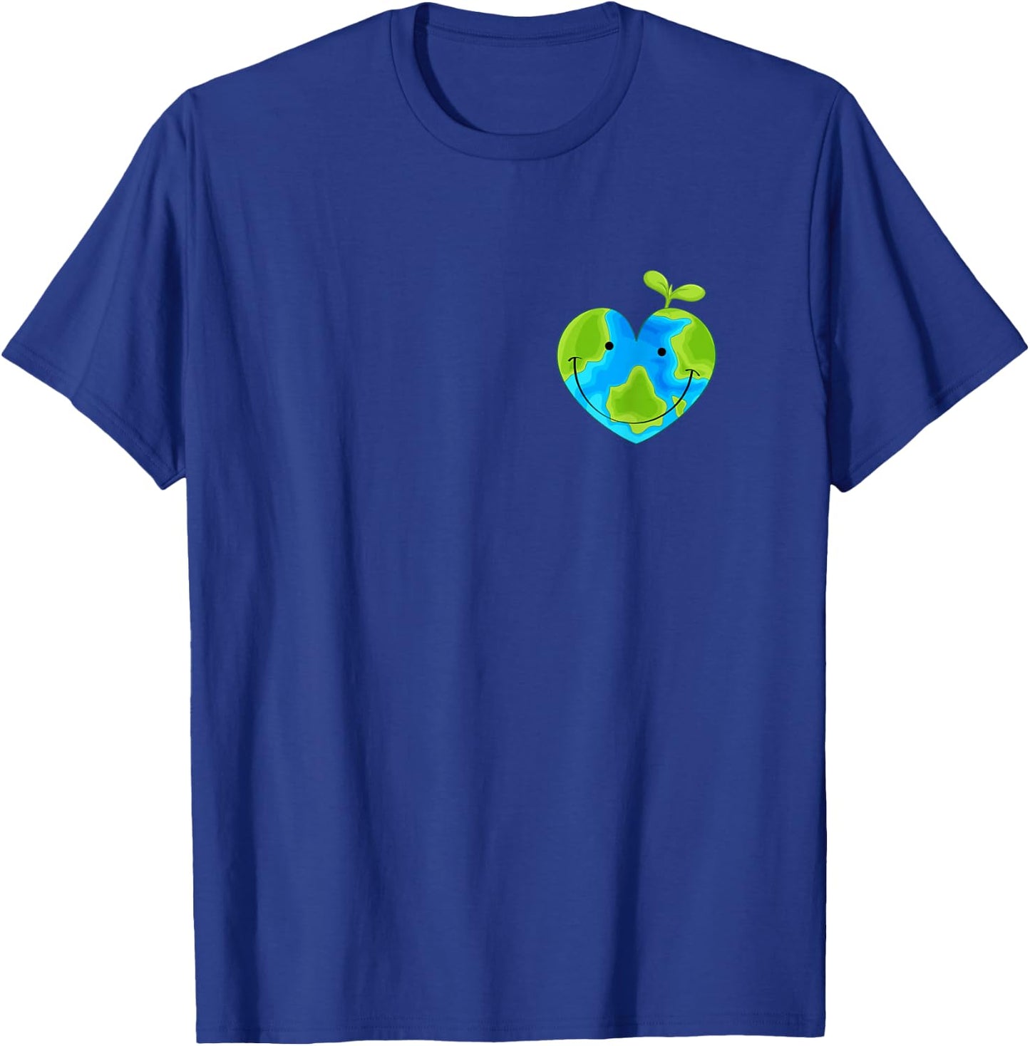 Earth Heart Earth Day T-Shirt - T-Shirt | Royal