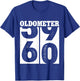 60th Birthday Gifts Oldometer 59-60 Men Women Funny Vintage T-Shirt - T-Shirt | Royal