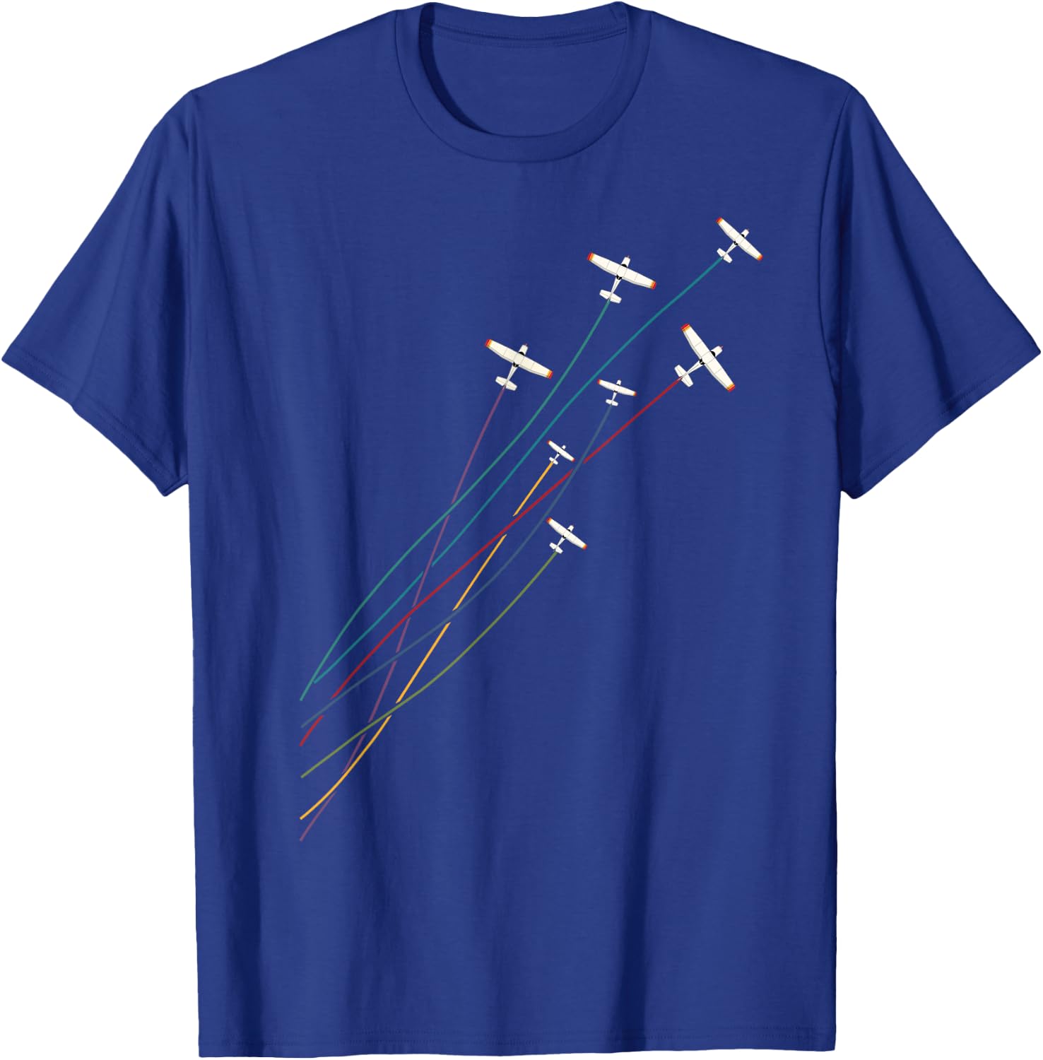 Pilot Vintage Flying Airplanes Aeroplane Pilot Birthday T-Shirt - T-Shirt | Royal